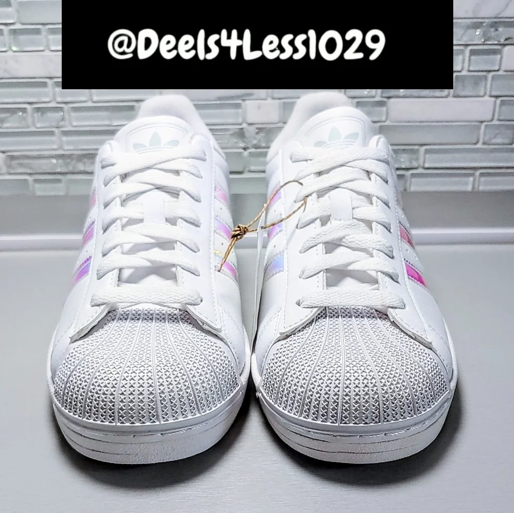 Adidas Originals Superstar 2 Iridescent Womens/Kids White Grey